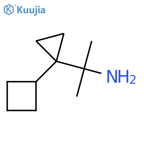 2-(1-cyclobutylcyclopropyl)propan-2-amine structure