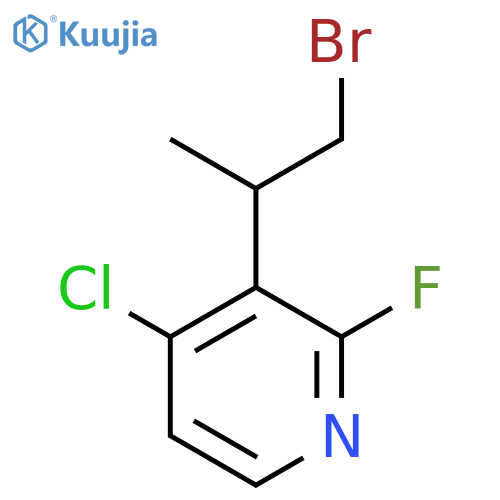 3-(1-bromopropan-2-yl)-4-chloro-2-fluoropyridine structure
