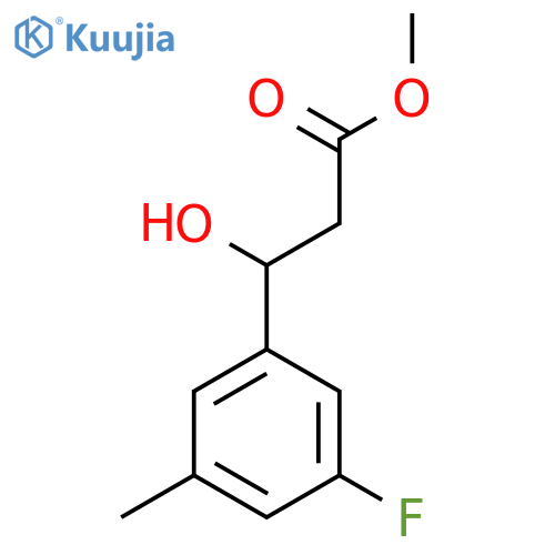 methyl 3-(3-fluoro-5-methylphenyl)-3-hydroxypropanoate structure