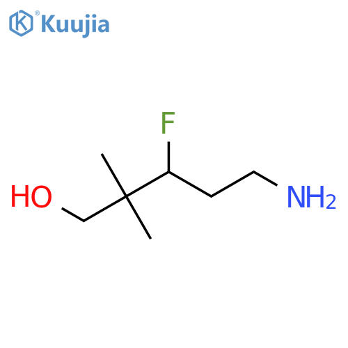 5-amino-3-fluoro-2,2-dimethylpentan-1-ol structure