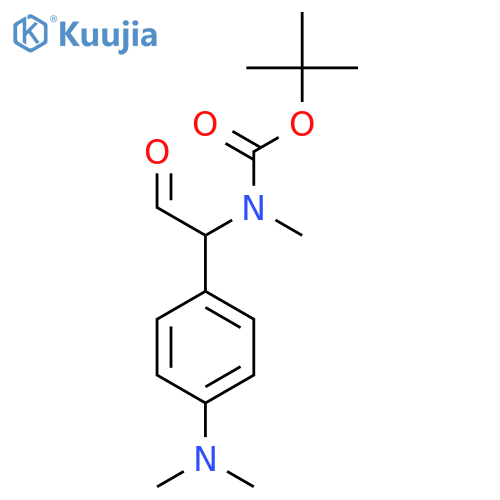 tert-butyl N-{1-4-(dimethylamino)phenyl-2-oxoethyl}-N-methylcarbamate structure