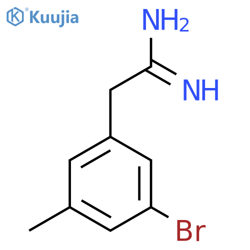 2-(3-bromo-5-methylphenyl)ethanimidamide structure