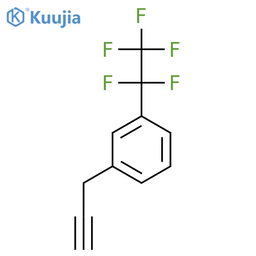 1-(pentafluoroethyl)-3-(prop-2-yn-1-yl)benzene structure