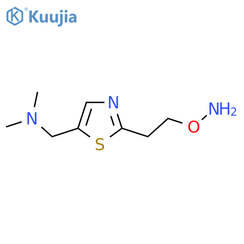 ({2-2-(aminooxy)ethyl-1,3-thiazol-5-yl}methyl)dimethylamine structure
