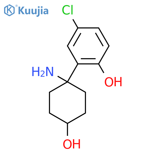 2-(1-amino-4-hydroxycyclohexyl)-4-chlorophenol structure