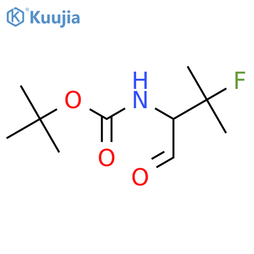 tert-butyl N-(3-fluoro-3-methyl-1-oxobutan-2-yl)carbamate structure