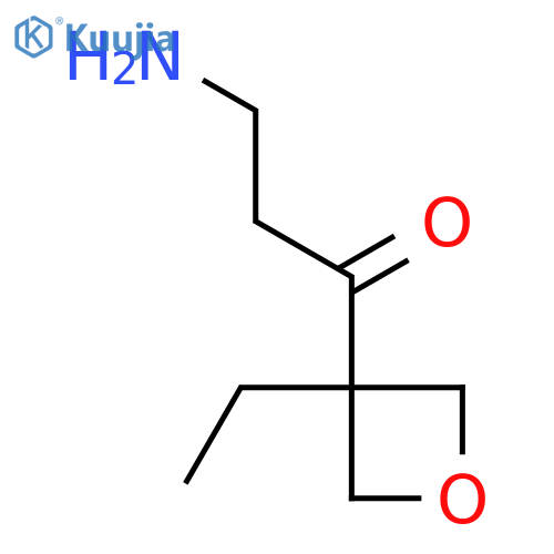 3-Amino-1-(3-ethyloxetan-3-yl)propan-1-one structure