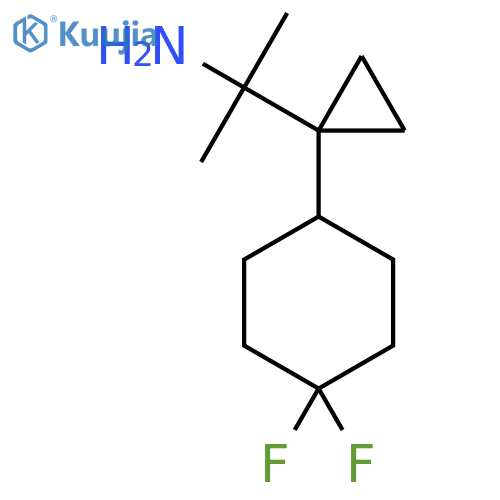 2-1-(4,4-difluorocyclohexyl)cyclopropylpropan-2-amine structure