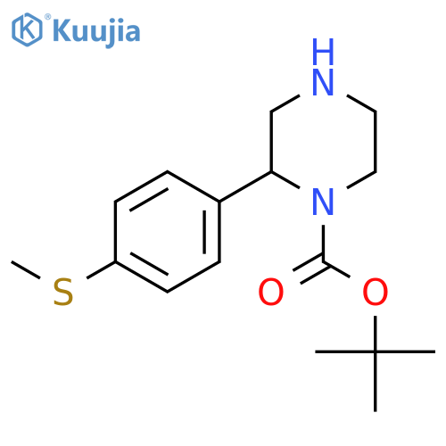 tert-butyl 2-4-(methylsulfanyl)phenylpiperazine-1-carboxylate structure
