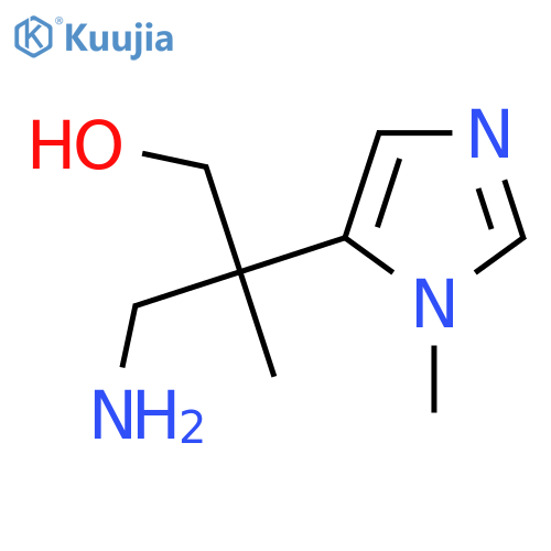 3-amino-2-methyl-2-(1-methyl-1H-imidazol-5-yl)propan-1-ol structure