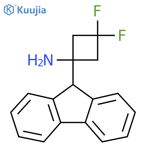 1-(9H-fluoren-9-yl)-3,3-difluorocyclobutan-1-amine structure