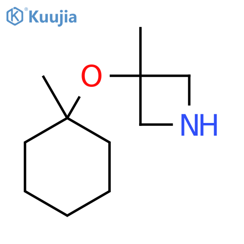 3-methyl-3-(1-methylcyclohexyl)oxyazetidine structure