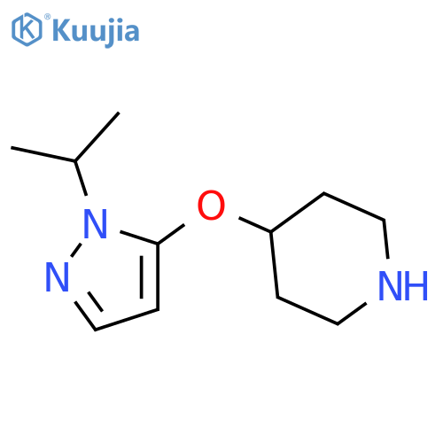 4-{1-(propan-2-yl)-1H-pyrazol-5-yloxy}piperidine structure