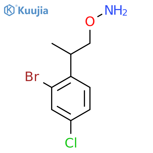 O-2-(2-bromo-4-chlorophenyl)propylhydroxylamine structure