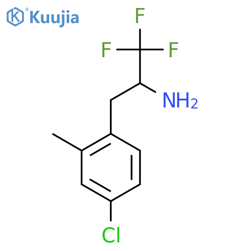 3-(4-chloro-2-methylphenyl)-1,1,1-trifluoropropan-2-amine structure