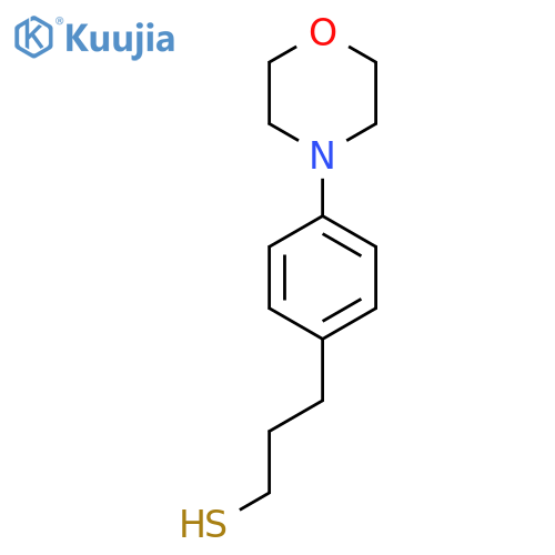 3-4-(morpholin-4-yl)phenylpropane-1-thiol structure