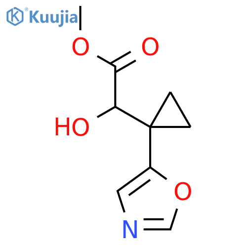 methyl 2-hydroxy-2-1-(1,3-oxazol-5-yl)cyclopropylacetate structure