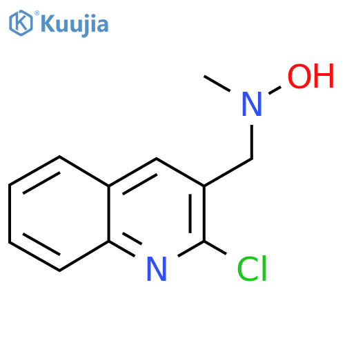 N-[(2-chloroquinolin-3-yl)methyl]-N-methylhydroxylamine structure
