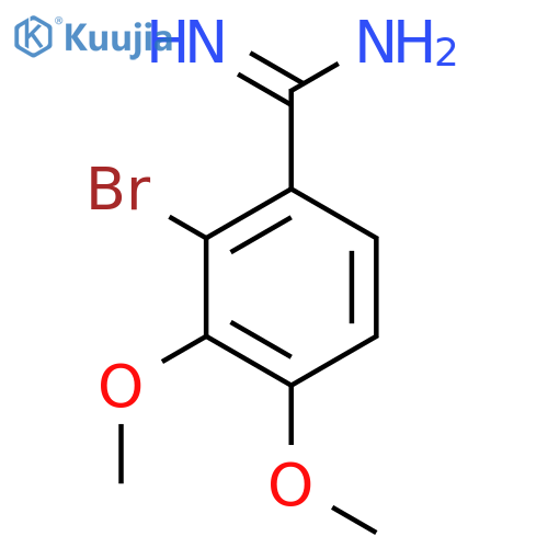 2-bromo-3,4-dimethoxybenzene-1-carboximidamide structure