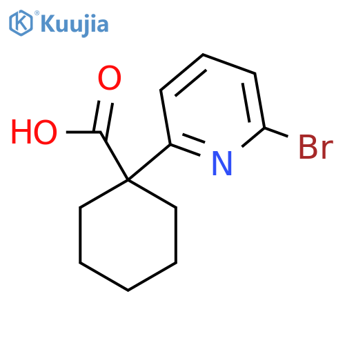 1-(6-bromopyridin-2-yl)cyclohexane-1-carboxylic acid structure
