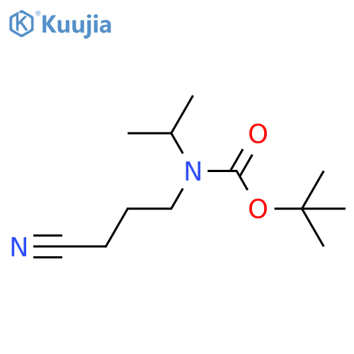 tert-butyl N-(3-cyanopropyl)-N-(propan-2-yl)carbamate structure