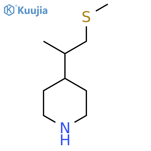 4-1-(methylsulfanyl)propan-2-ylpiperidine structure
