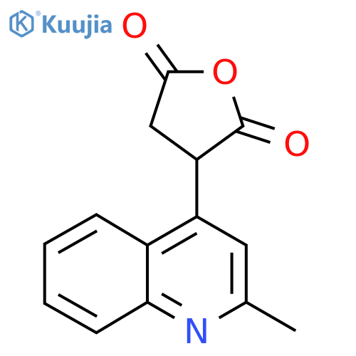 3-(2-methylquinolin-4-yl)oxolane-2,5-dione structure