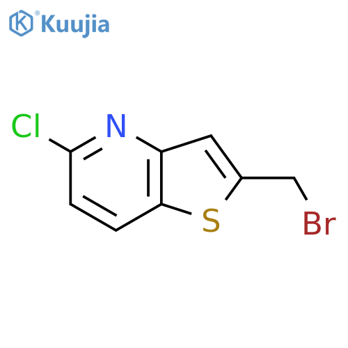 2-(bromomethyl)-5-chlorothieno3,2-bpyridine structure