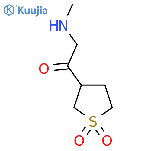 3-2-(methylamino)acetyl-1lambda6-thiolane-1,1-dione structure