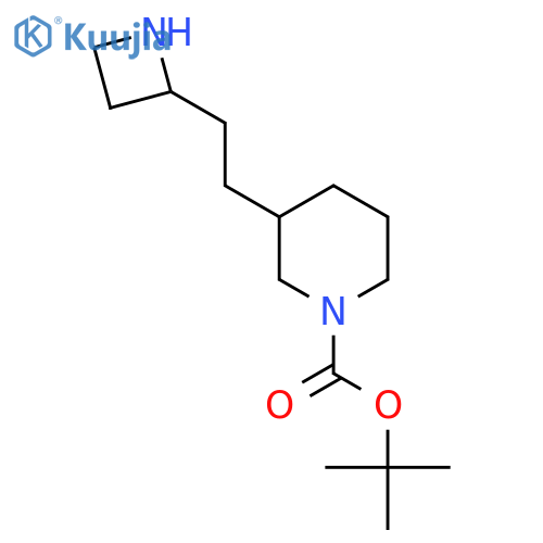 tert-butyl 3-2-(azetidin-2-yl)ethylpiperidine-1-carboxylate structure