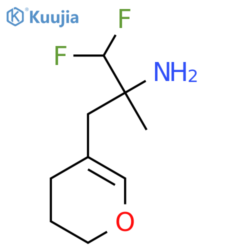3-(3,4-dihydro-2H-pyran-5-yl)-1,1-difluoro-2-methylpropan-2-amine structure