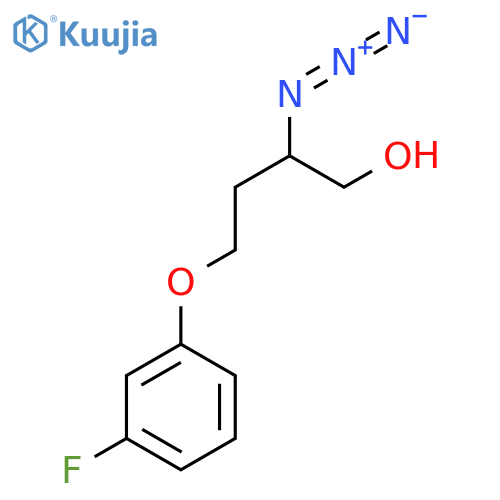 2-azido-4-(3-fluorophenoxy)butan-1-ol structure