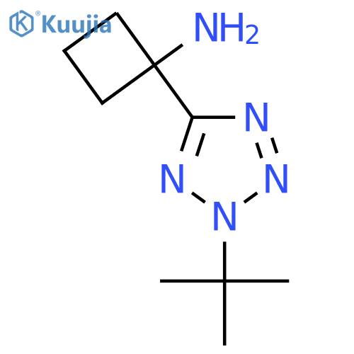 1-(2-tert-butyl-2H-1,2,3,4-tetrazol-5-yl)cyclobutan-1-amine structure