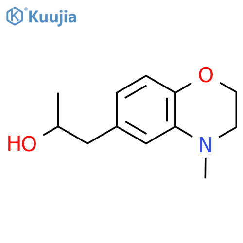 1-(4-methyl-3,4-dihydro-2H-1,4-benzoxazin-6-yl)propan-2-ol structure