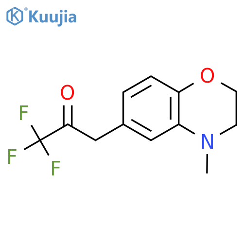1,1,1-trifluoro-3-(4-methyl-3,4-dihydro-2H-1,4-benzoxazin-6-yl)propan-2-one structure