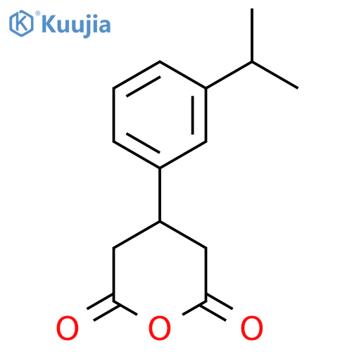 4-3-(propan-2-yl)phenyloxane-2,6-dione structure