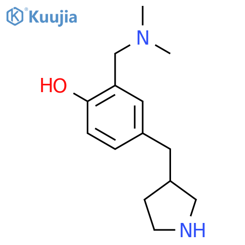 2-(dimethylamino)methyl-4-(pyrrolidin-3-yl)methylphenol structure
