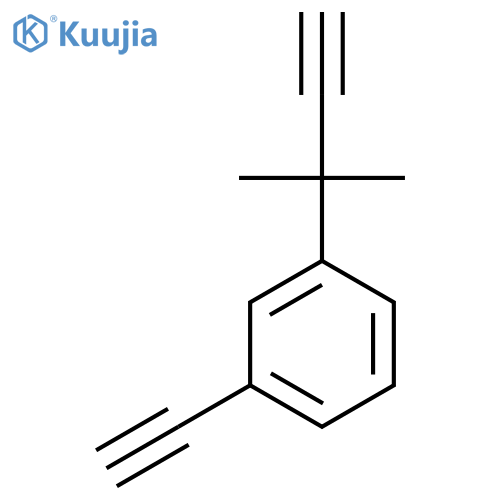 1-ethynyl-3-(2-methylbut-3-yn-2-yl)benzene structure