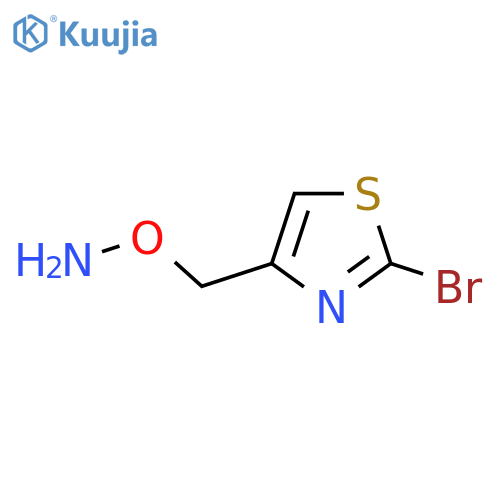 O-(2-bromo-1,3-thiazol-4-yl)methylhydroxylamine structure