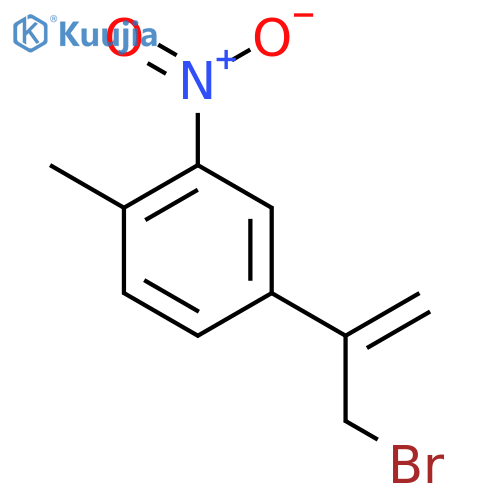 4-(3-bromoprop-1-en-2-yl)-1-methyl-2-nitrobenzene structure