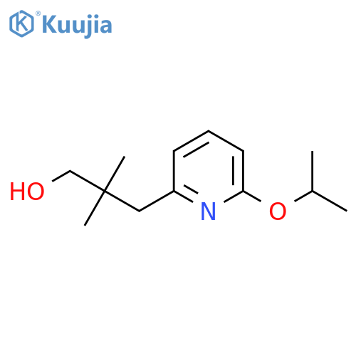 2,2-dimethyl-3-6-(propan-2-yloxy)pyridin-2-ylpropan-1-ol structure