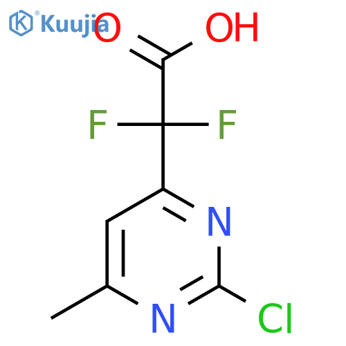 2-(2-Chloro-6-methylpyrimidin-4-yl)-2,2-difluoroacetic acid structure