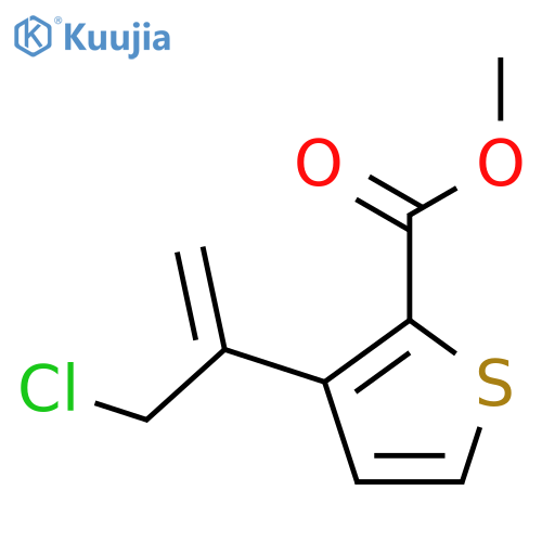 methyl 3-(3-chloroprop-1-en-2-yl)thiophene-2-carboxylate structure
