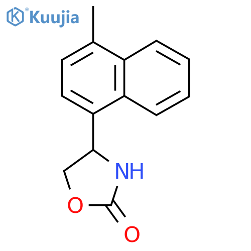 4-(4-methylnaphthalen-1-yl)-1,3-oxazolidin-2-one structure