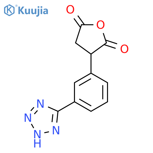 3-3-(1H-1,2,3,4-tetrazol-5-yl)phenyloxolane-2,5-dione structure