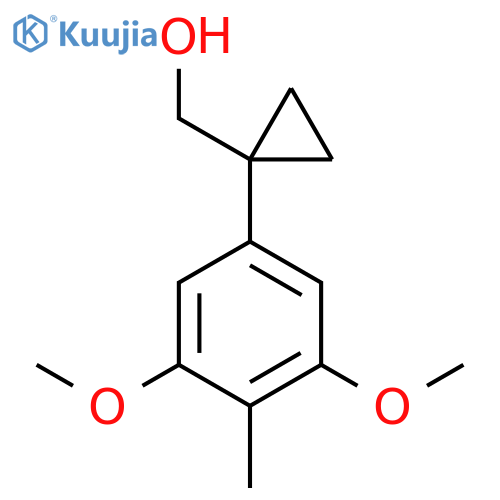 1-(3,5-dimethoxy-4-methylphenyl)cyclopropylmethanol structure