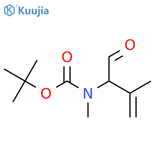 tert-butyl N-methyl-N-(3-methyl-1-oxobut-3-en-2-yl)carbamate structure
