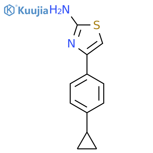 4-(4-cyclopropylphenyl)-1,3-thiazol-2-amine structure