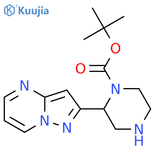 tert-butyl 2-{pyrazolo1,5-apyrimidin-2-yl}piperazine-1-carboxylate structure
