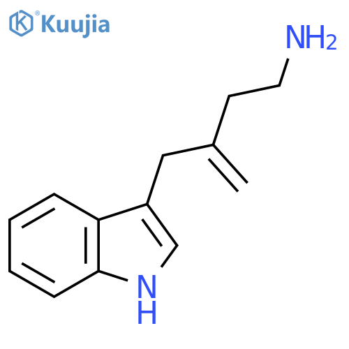 3-(1H-indol-3-yl)methylbut-3-en-1-amine structure